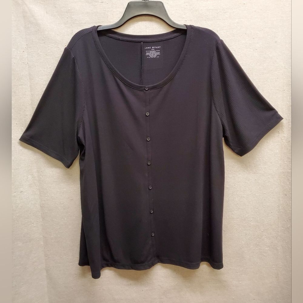 Lane Bryant Knit Ribbed Pullover Top Size 18/20